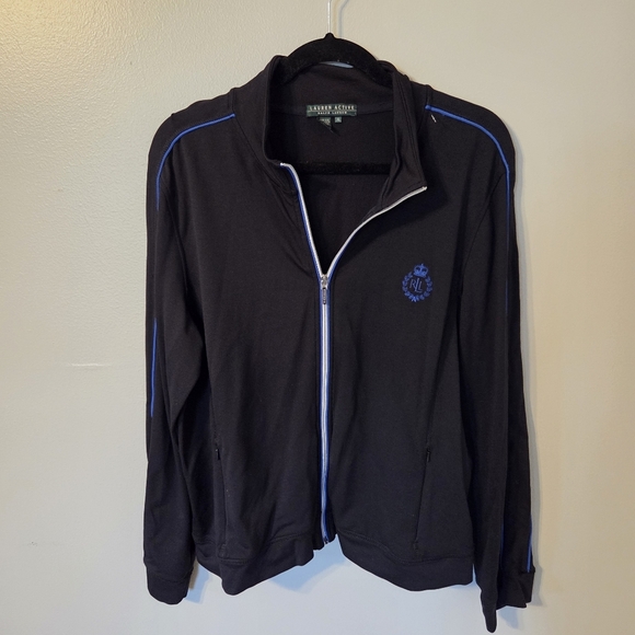 Lauren Ralph Lauren Other - Lauren Ralph Lauren Active Black Full Zip Monogram Jacket.  Size XL